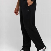 Фліс теплі чоловічі спортивні штани чорні прямі Найк, Пума,трьохнитка р.50--58