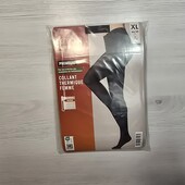 Есмара! Капронові жіночі термо колготки 44/46 євро 50/52 наш, 80 ден, чорні! Лот 1