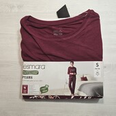 Есмара! Трикотажна жіноча піжама з фланелевими штанами 32/34 євро, повномірить! Лот 27