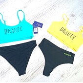 ⚜️20. Купальник високої якості: топ + високі плавки, на об'єм 80-85 см, стегна 98-110 см