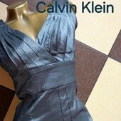 Calvin Klein cocktail dress Womens metalic Sseeveless evening