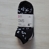 3пари. Жіночі короткі шкарпетки OVS. 39-41р