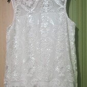 Білосніжна блуза, святкова 46-48р