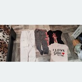 Разом футболки, джинси, капрі