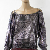 Оригінально пошита нарядна кофта з трикотажної тканини. Розмір М.