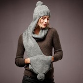 Шапка-шарф-муфта 3 в 1 TCM Тchibo(Германия) , размер универсальный