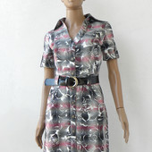 Вишукане плаття-сорочка з принтом 42 розмір (36 євророзмір).