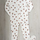 Primark.Котоновий чоловічок для дівчинки 86 р