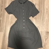 Рубашка платье серое
