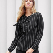 Елегантна жіноча блуза сорочка у смужку