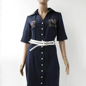 Класичне плаття-сорочка темно-синього кольору 42 розмір (36 євророзмір)