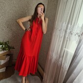 Шикарне плаття - сарафан в червоному кольорі, Максі довжина❤️ Відмінний стан