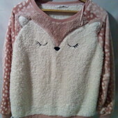 TU мякенька, теппла двухстороння пухнаста кофта для дому і сну роз.14 Багато лот.Ваша ставка =купити