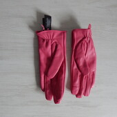 Рукавички шкіряні рожеві primark