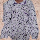 Пижама женская хлопок на байке, Турция, штаны, туника