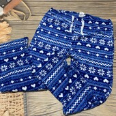 Плюшевые пижамные штаны размер Л/хл