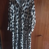 Плаття леопардове довге