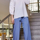 Seventeen!!! Стильна жіноча блуза в білому та чорному кольорі, розмір на вибір