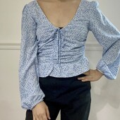 Укорочена шифонова блуза, XL