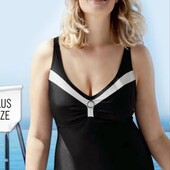 Esmara брендовый купальник цвет черный размер L XL евро 46 в упаковке!!!