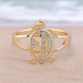 Каблучка 'Xuping' Фіаніт (позолота 18к) 062820