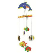 детский мобиль в манеж "Собери сам" деревянный, рыбки