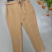Штани бежеві з поясом