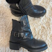 Ботінки демі, шкіряні 38-25 см