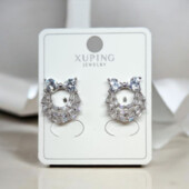 Сережки 'Xuping' Фіаніт (Родій) 067739