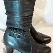 Распродажа!!!Утепленные флисом полусапожки из натуральной кожи.Деми. Описание,замеры. 