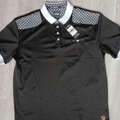 D- Rock стильная мужская футболка поло цвет черный размер XL