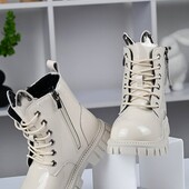 Круті бежеві зимові ботинки для модниць 27-- 31