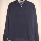 бавовняна футболка -поло з довгими рукавами М/Л
