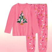 Бавовняна новорічна піжама на дівчинку