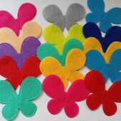 Фетрові метелики 100шт