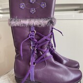 Шкіряні зимові чобітки 38 39