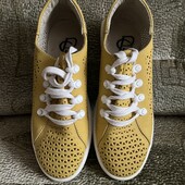 Літні кеди, натуральна шкіра