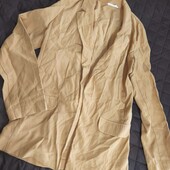 Primark uk8 віскозний абрикосовий піджак