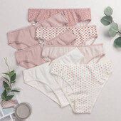Набор трусиков в рубчик 7 шт Nicoletta , недельки s, m, l,xl, xxl