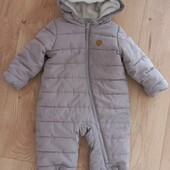 H&M зимовий комбінезон з вушками 6-9 місяців