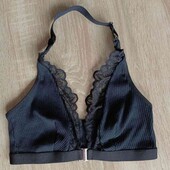 трикотажный топ /бра с кружевом ткань рубчик чашка 75 А В