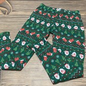 Трикотажные пижамные штаны на 11/13 лет, состояние отличное