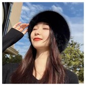 Шикарна тепла хутряна шапочка-високоякісне еко хутро-песець!!