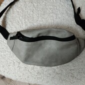 Сумочка на пояс із натурального нубуку