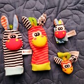 Іграшки на ручки і ніжки, 0-6 місяців