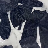 Нарядный стильный брючный костюм