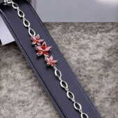 Браслет 'Xuping' Фіаніт 17 см. (Родій) 072847