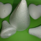 Набір пінопластових фігур для дитячої творчості, створення ялинки 5шт