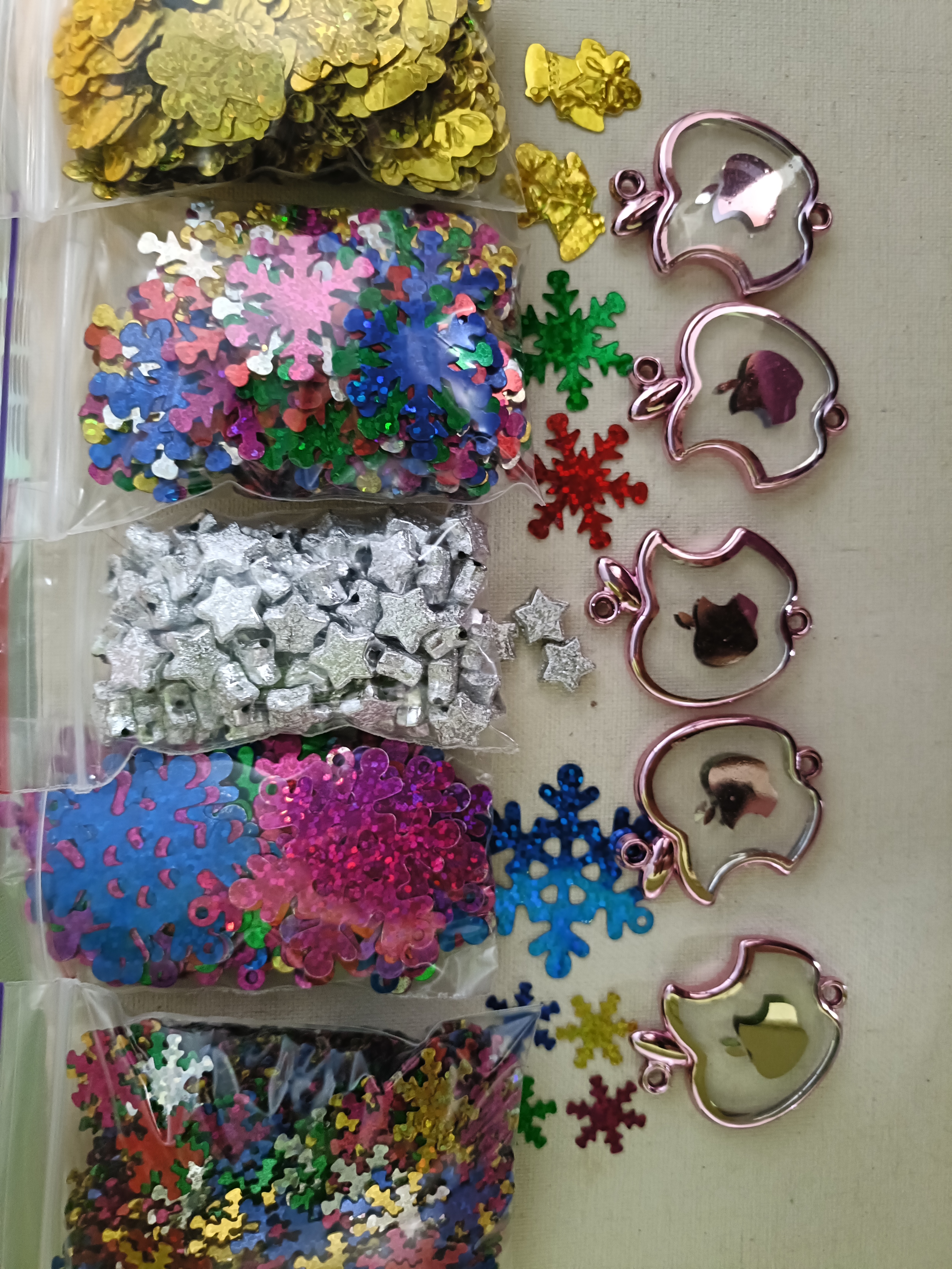 Набір сніжинок і наместин, 1350шт