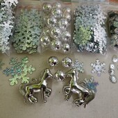 Сніжинки і намистини, паєтки 1250шт
